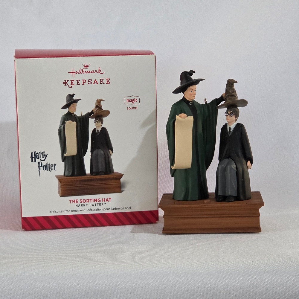 Hallmark Ornament Multi Excellent Harry Potter Sorting Hat 2014 Sound